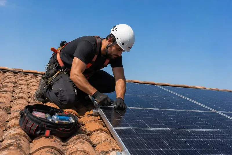 Maintenance et monitoring de panneaux solaires à Vitrac