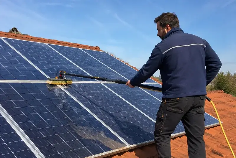 Nettoyage et entretien de panneaux solaires à Vitrac